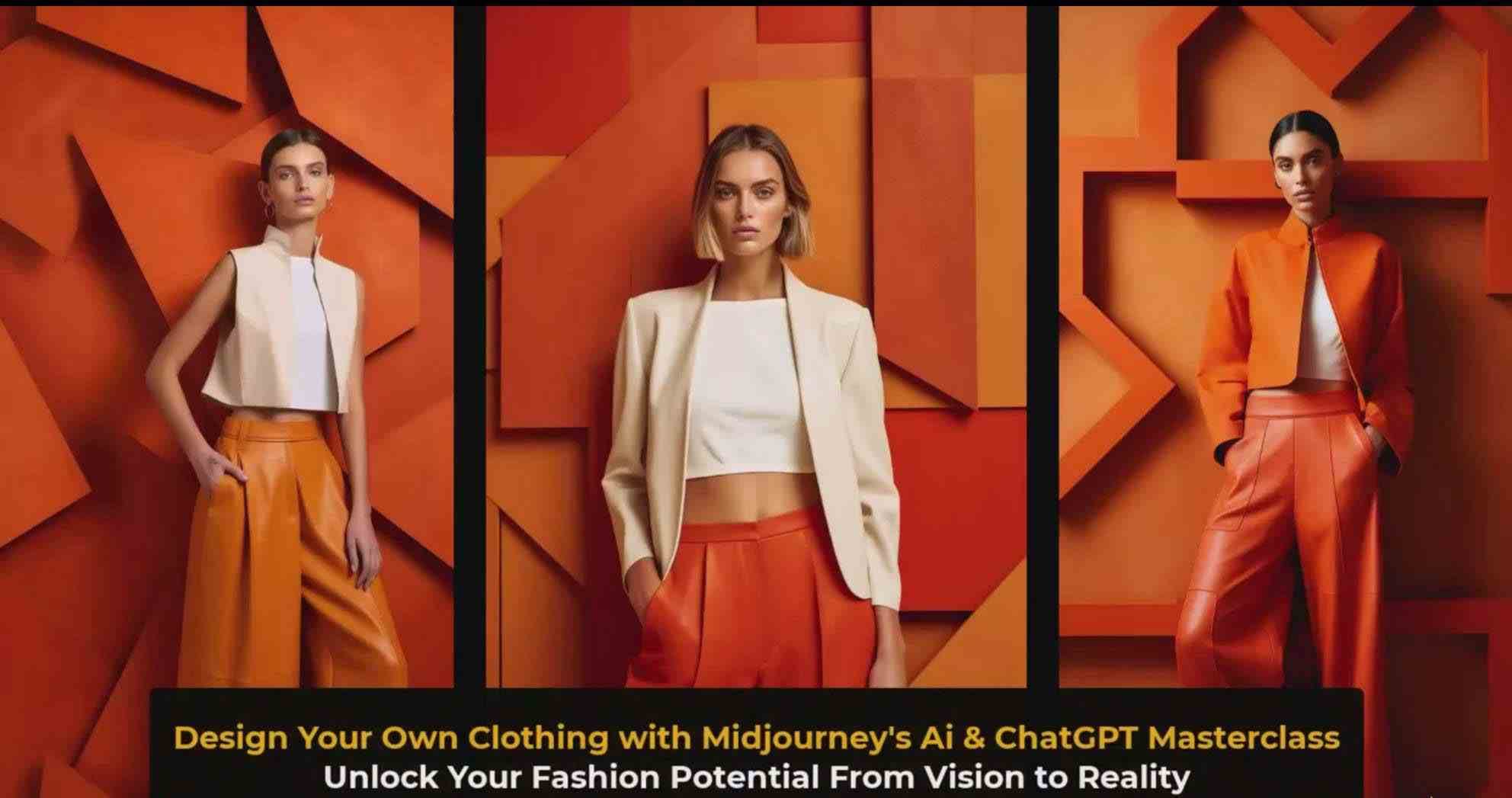 图片[5]-利用 Midjourneys Ai 人工智能设计自己的服装AI大师班-10节课-中英字幕-云深网创社
