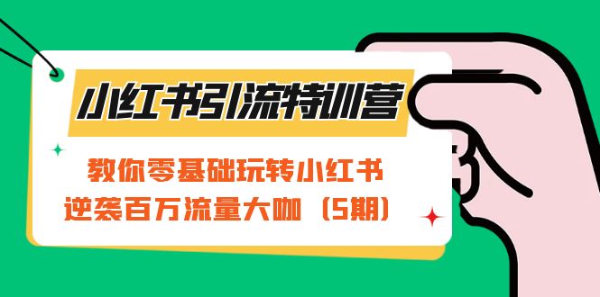 小红书引流特训营-第5期：教你零基础玩转小红书，逆袭百万流量大咖-云深网创社