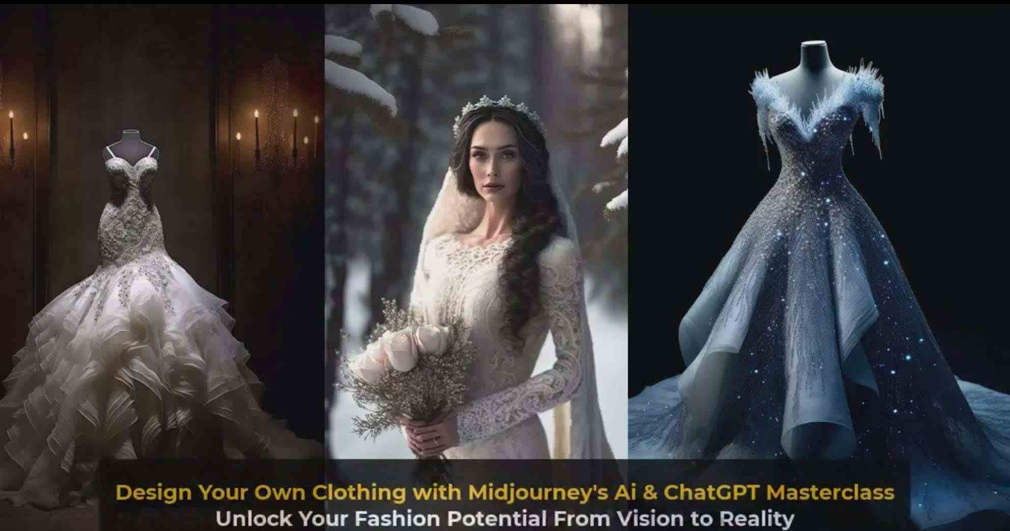 图片[9]-利用 Midjourneys Ai 人工智能设计自己的服装AI大师班-10节课-中英字幕-云深网创社