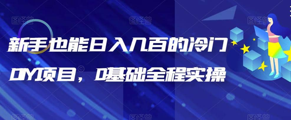 新手也能日入几百的冷门DIY项目，0基础全程实操【揭秘】-云深网创社