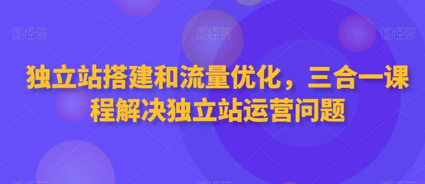 独立站搭建和流量优化，三合一课程解决独立站运营问题-云深网创社