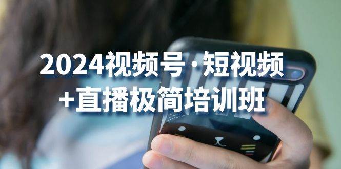 （10797期）2024视频号·短视频+直播极简培训班：抓住视频号风口，流量红利-云深网创社