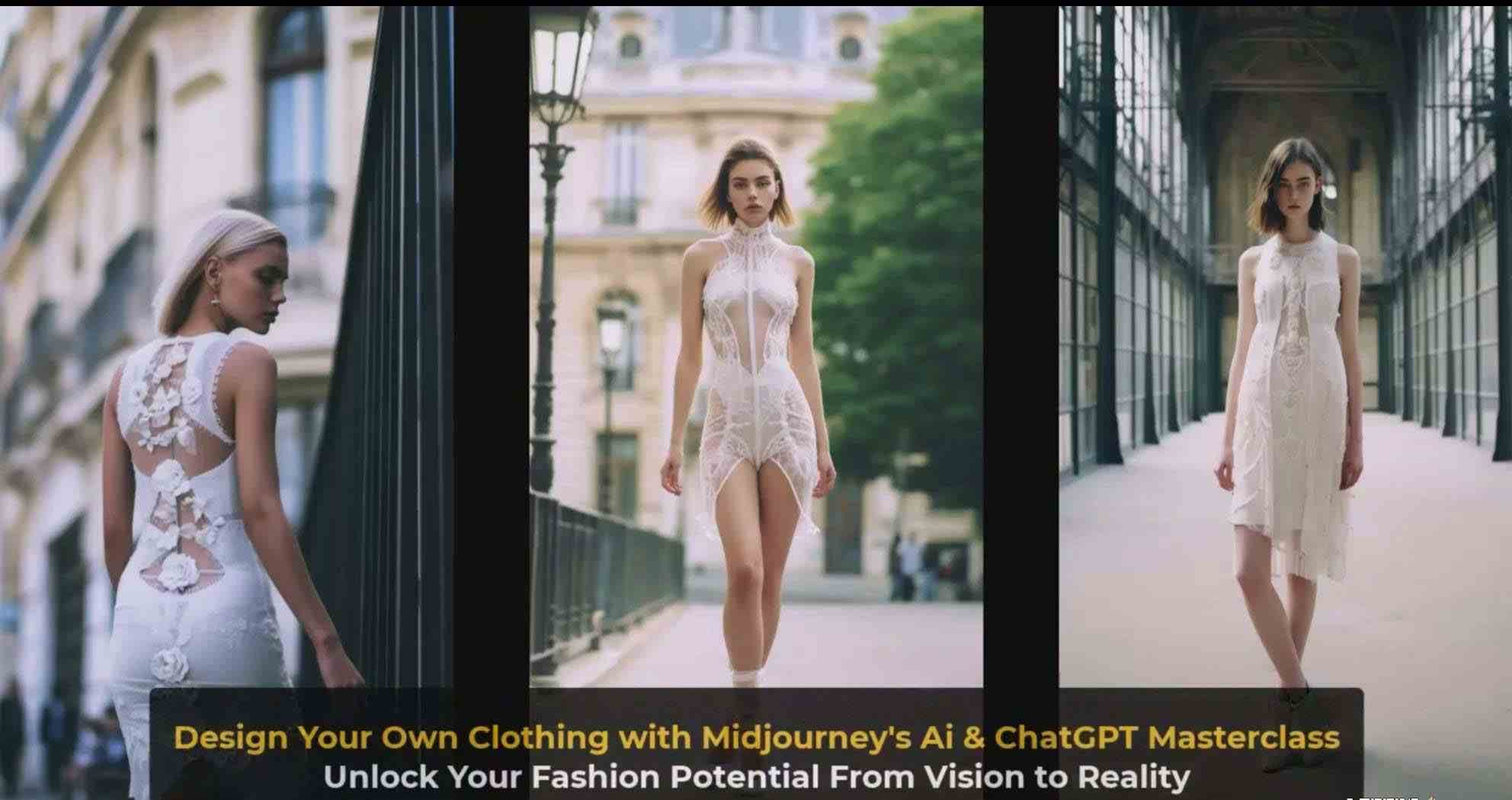 图片[6]-利用 Midjourneys Ai 人工智能设计自己的服装AI大师班-10节课-中英字幕-云深网创社