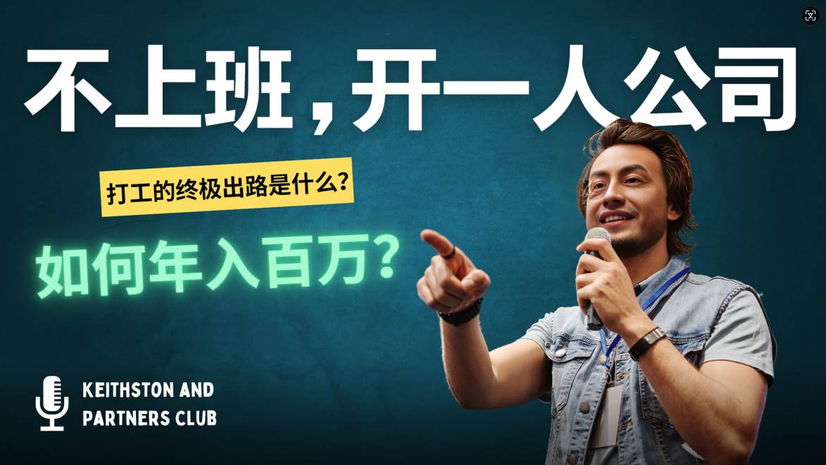 （12647期）不上班，开一人公司，如何年入百万？-云深网创社