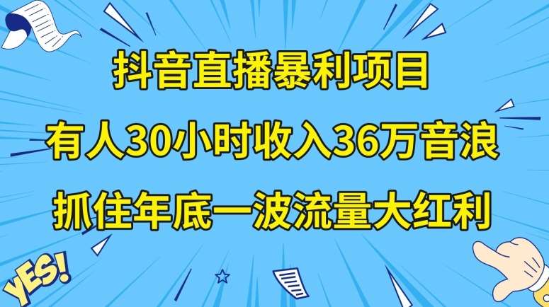抖音直播暴利项目，有人30小时收入36万音浪，公司宣传片年会视频制作，抓住年底一波流量大红利【揭秘】-云深网创社