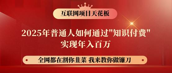 镰刀训练营超级IP合伙人，25年普通人如何通过“知识付费”年入百万！-云深网创社