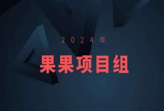 2024年果果项目组项目合集-果果最新项目-云深网创社