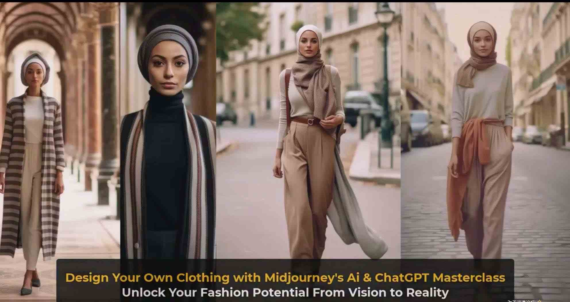 图片[12]-利用 Midjourneys Ai 人工智能设计自己的服装AI大师班-10节课-中英字幕-云深网创社
