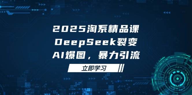 （14639期）2025 淘系精品课，DeepSeek 裂变，AI 爆图，暴力引流-云深网创社
