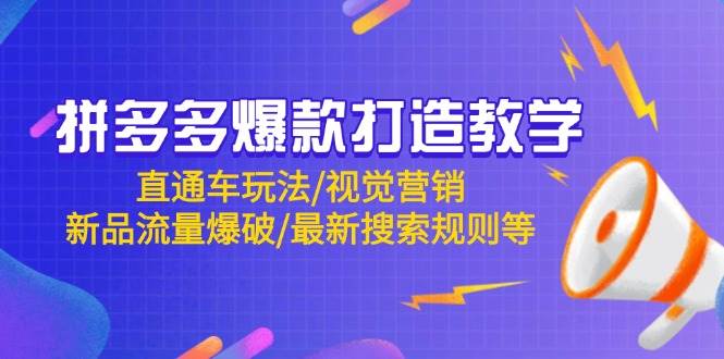 （14681期）拼多多爆款打造教学：直通车玩法/视觉营销/新品流量爆破/最新搜索规则等-云深网创社