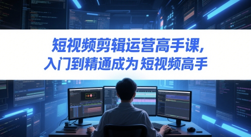 短视频剪辑运营高手课，入门到精通成为短视频高手-云深网创社