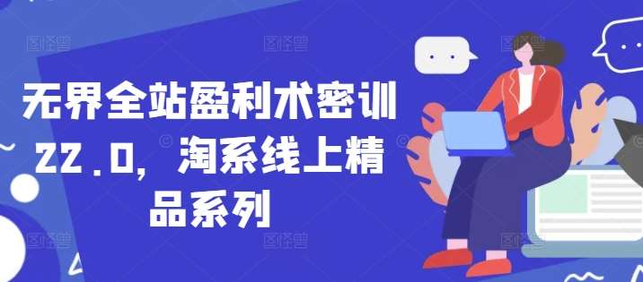 无界全站盈利术密训22.0，淘系线上精品系列-云深网创社