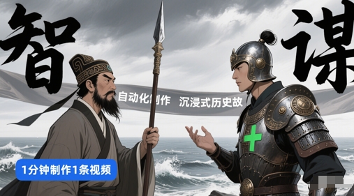 扣子工作流一键生成沉浸式历史故事，一天工作量，3分钟搞定-云深网创社