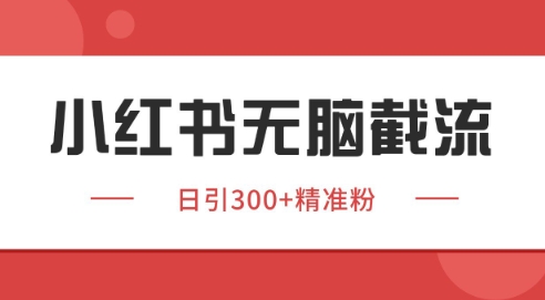 小红书截流同行客源，独家野路子获客玩法 日引200+暴力获客【揭秘】-云深网创社