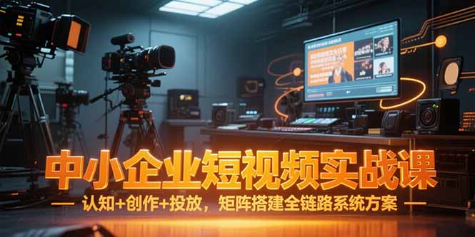 （15249期）中小企业短视频实战课，认知+创作+投放，矩阵搭建全链路系统方案-云深网创社