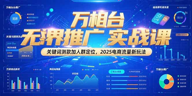（15192期）万相台无界推广实战课，关键词测款加人群定位，2025电商流量新玩法-云深网创社