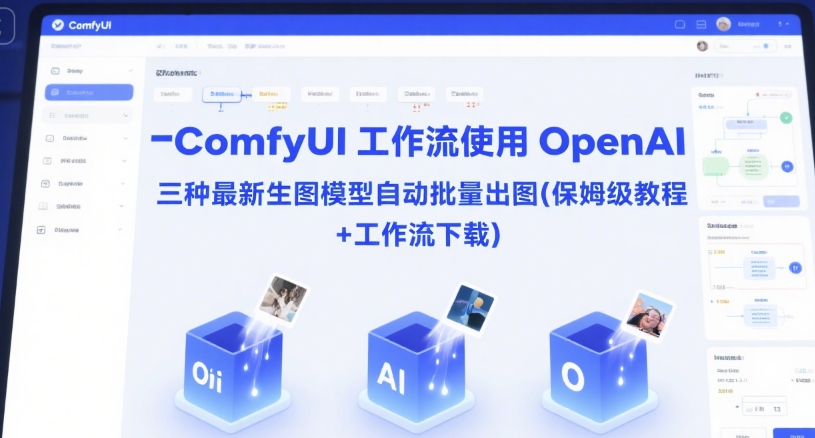 ComfyUI 工作流使用 OpenAI 三种最新生图模型自动批量出图(保姆级教程+工作流下载)-云深网创社