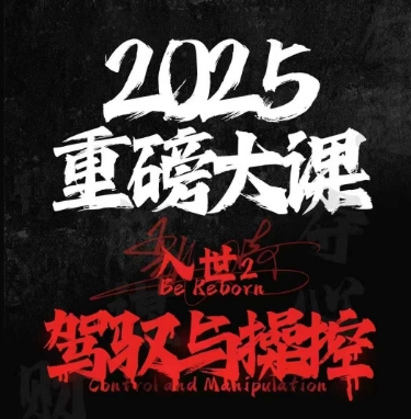 2025重磅大课，入世2，驾驭与控制-云深网创社