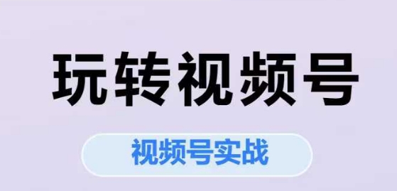 玩转视频号，视频号实战系列课-云深网创社
