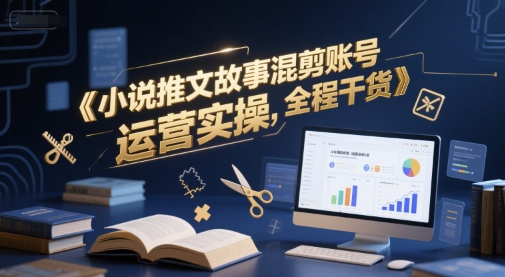小说推文故事混剪账号运营实操，全程干货-云深网创社