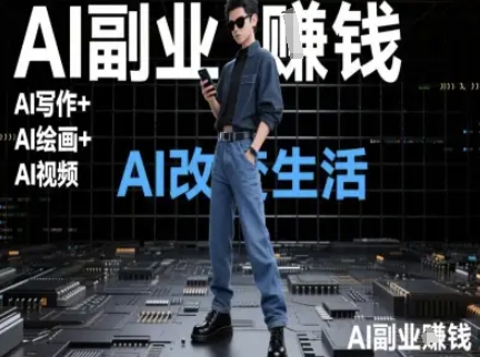 AI改变生活（Ai写作+AI绘画+Ai视频），AI副业挣钱-云深网创社