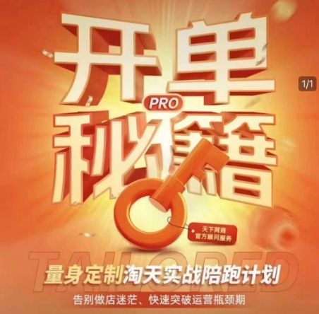 淘宝开单秘籍PRO，量身定制淘天实战陪跑计划，告别做店迷茫、快速突破运营瓶颈期（更新6月）-云深网创社