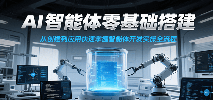 AI智能体零基础搭建实操课，从创建到应用快速掌握智能体开发全流程！-云深网创社