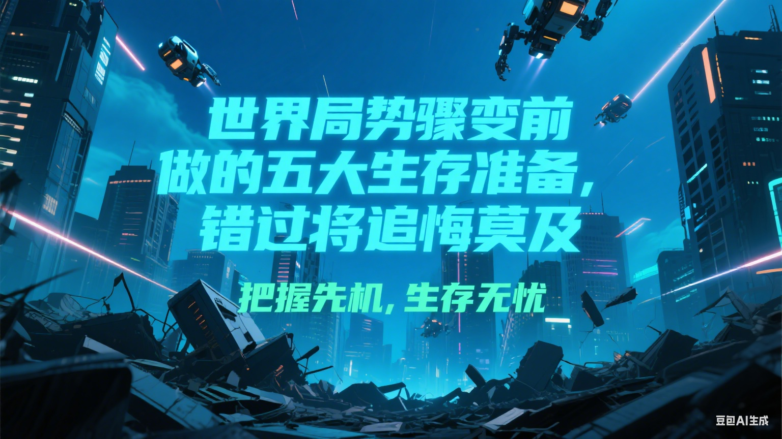付费文章《世界局势骤变前必做的五大生存准备，错过将追悔莫及》-云深网创社