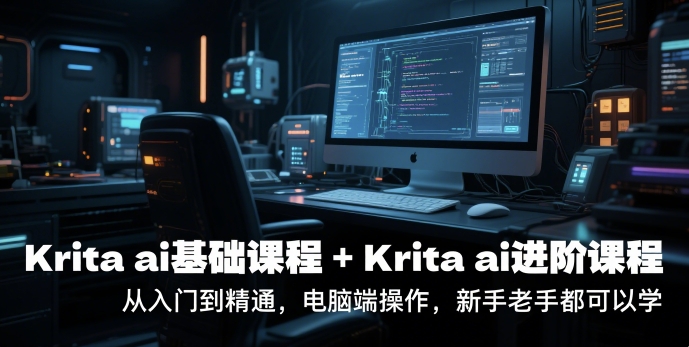 krita ai基础课程+Krita ai进阶课程，从入门到精通，电脑端操作，新手老手都可以学-云深网创社