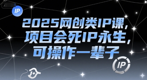 2025网创类IP课，项目会死IP永生，可操作一辈子-云深网创社