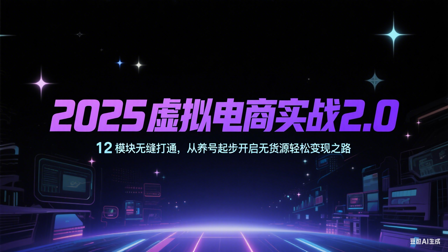 2025虚拟电商实战2.0，12模块无缝打通，从养号起步开启无货源轻松变现之路-云深网创社