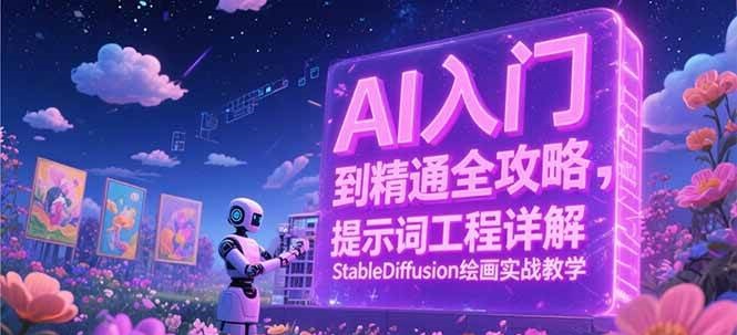 AI入门到精通全攻略，提示词工程详解，StableDiffusion绘画实战教学-云深网创社