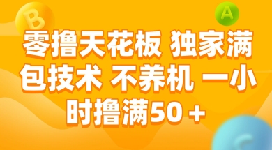 零撸天花板，独家满包技术 不养机 一小时撸满50+【揭秘】-云深网创社