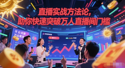 直播实战方法论，助你快速突破万人直播间门槛-云深网创社