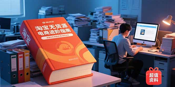 （15317期）淘宝无货源电商进阶指南，包含新人课、进阶课，配套资料，蓝海选品等-云深网创社