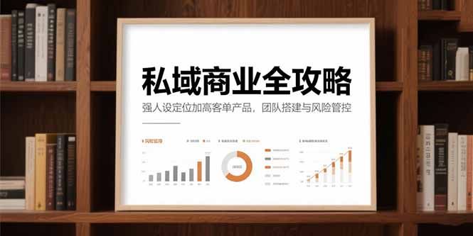 （15294期）私域商业全攻略，强人设定位加高客单产品，团队搭建与风险管控-云深网创社