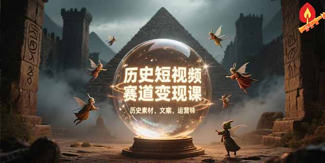 （15386期）历史短视频赛道变现课，百集素材库应用，文案剪辑技巧，账号运营全案-云深网创社