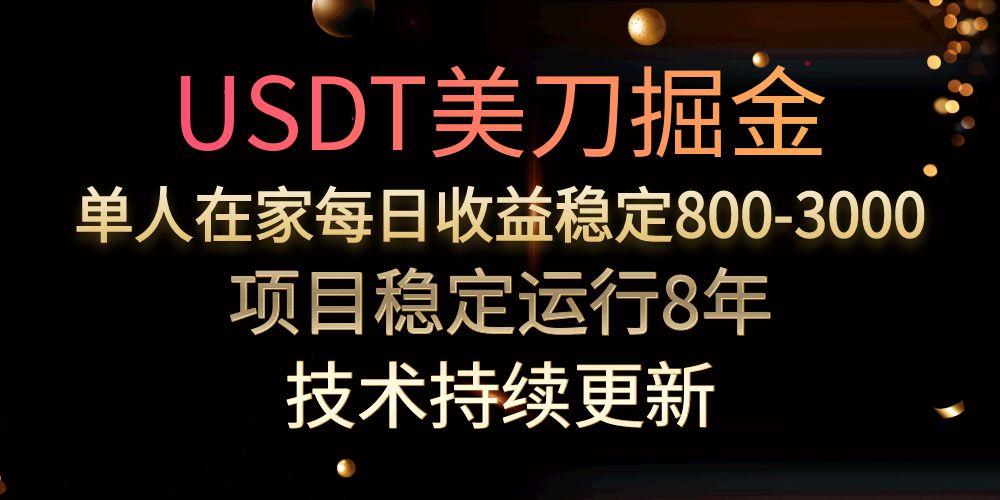 （15527期）USDT美刀掘金，单人每日收益800-3000，稳定运行8年-云深网创社