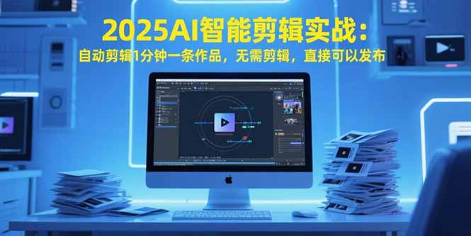 （15504期）2025AI智能剪辑实战：自动剪辑1分钟一条作品，无需剪辑，直接可以发布-云深网创社