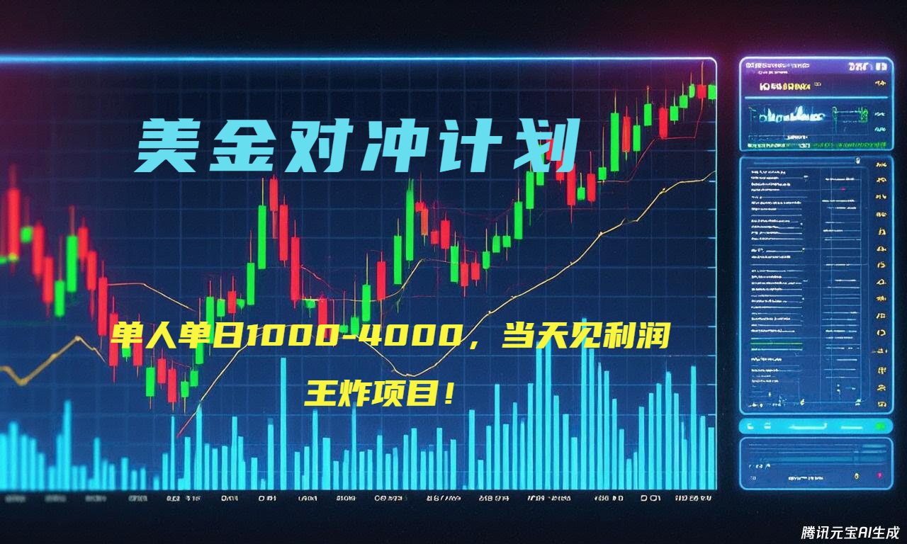 （15333期）2025年最暴力项目“美金先登计划”最新最强对冲战法，每日实际收益1K-4K-云深网创社