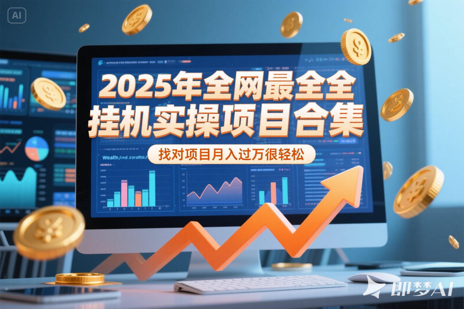 （15303期）2025年挂机实操项目实操演练，挂机类型，AI直播类型，轻资产创业类型…-云深网创社