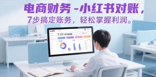 电商财务-小红书对账，7步搞定账务，轻松掌握利润-云深网创社