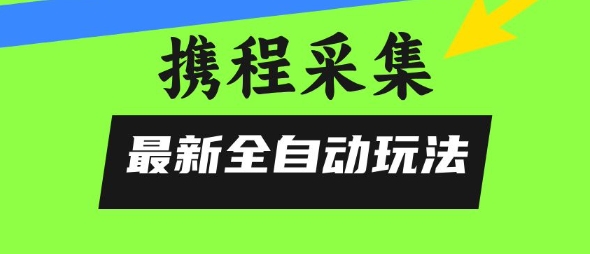 携程信息采集全自动玩法，0风控，无脑开干【揭秘】-云深网创社