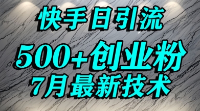 创业粉怎么打？快手精准引流创业粉，宝妈群体日进500+精准流量-云深网创社