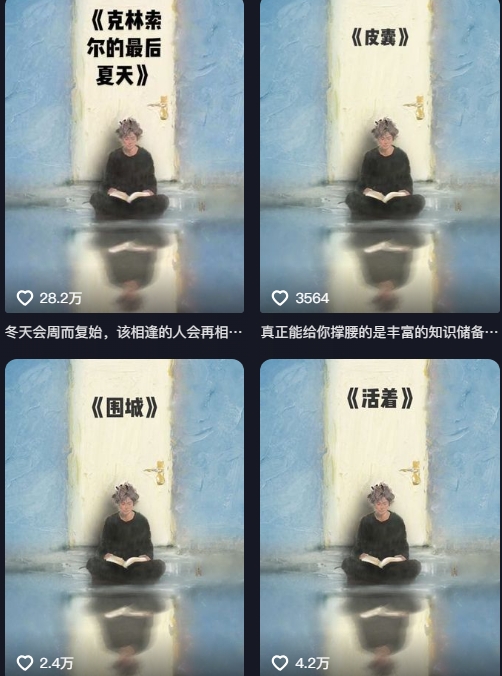 图片[2]-AI制作爆款书单，抖音42粉丝博主书单号制作拆解，单条视频28W赞-云深网创社