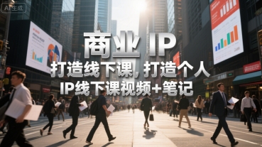 商业IP打造线下课，打造个人 IP线下课视频+笔记-云深网创社