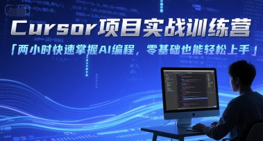 Cursor项目实战训练营，两小时快速掌握AI编程，零基础也能轻松上手-云深网创社