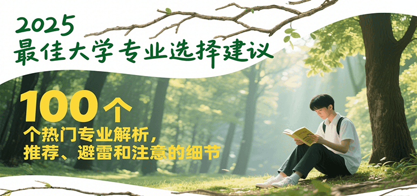 2025最佳大学专业选择建议，100个热门专业解析，推荐、避雷和注意的细节-云深网创社