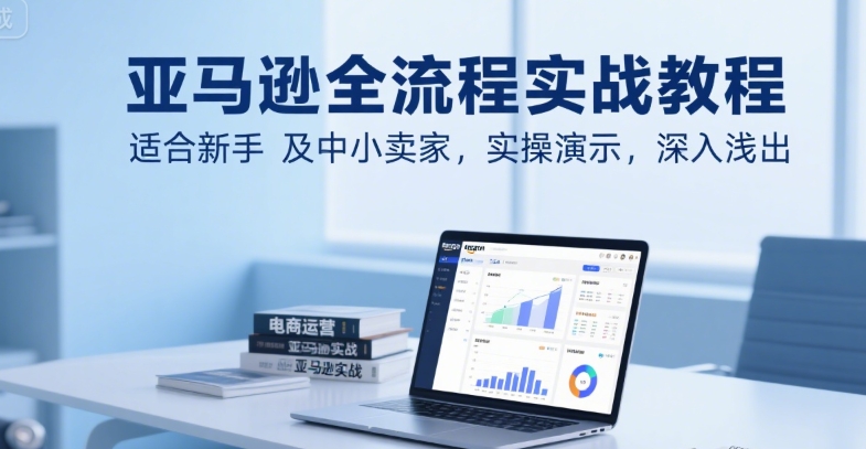 亚马逊全流程实战教程，适合新手及中小卖家，实操演示，深入浅出-云深网创社