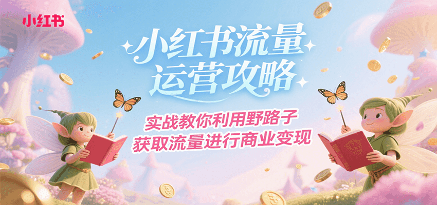 小红书流量运营攻略，实战教你利用野路子获取流量进行商业变现-云深网创社